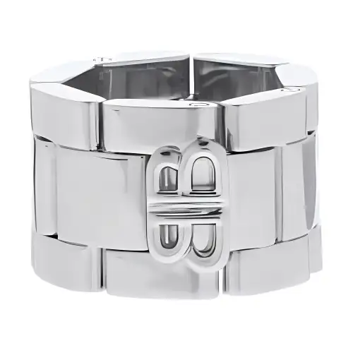 Balenciaga Logo Detailed Ring