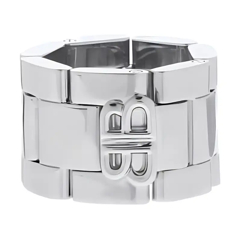 Balenciaga Logo Detailed Ring