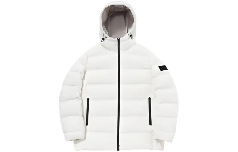 Li Ning Down Jackets Men's Feather White Hooded Moderate