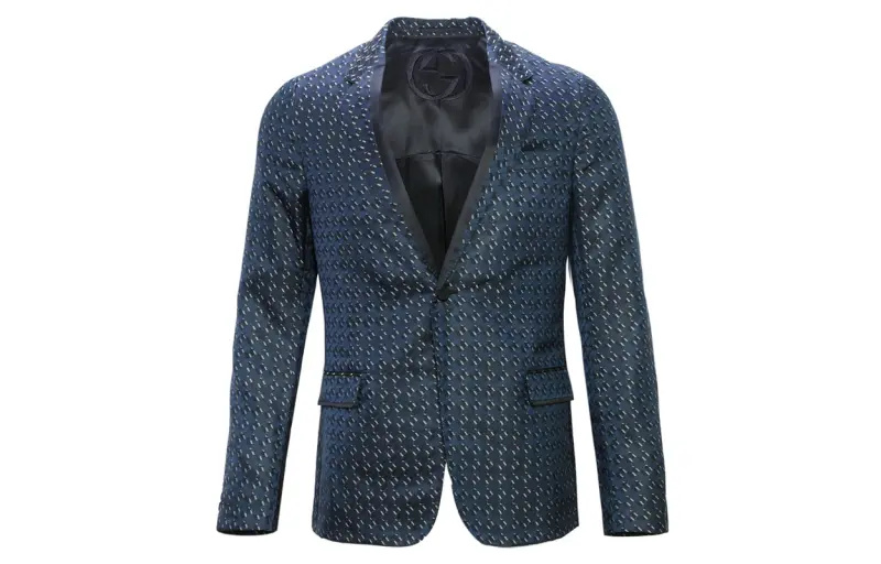 GUCCI Business Suit Coat Men's Dark Blue
