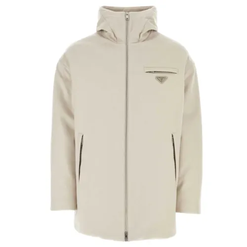 PRADA Zip-Up Hooded Down Jacket