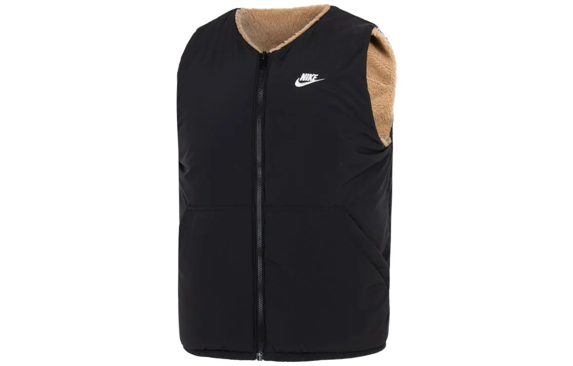 Nike Club Vests Men's Black Collarless Moderate Other