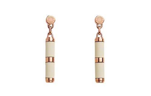 HERMES Charniere Fashion Trend Metal Earrings Women's