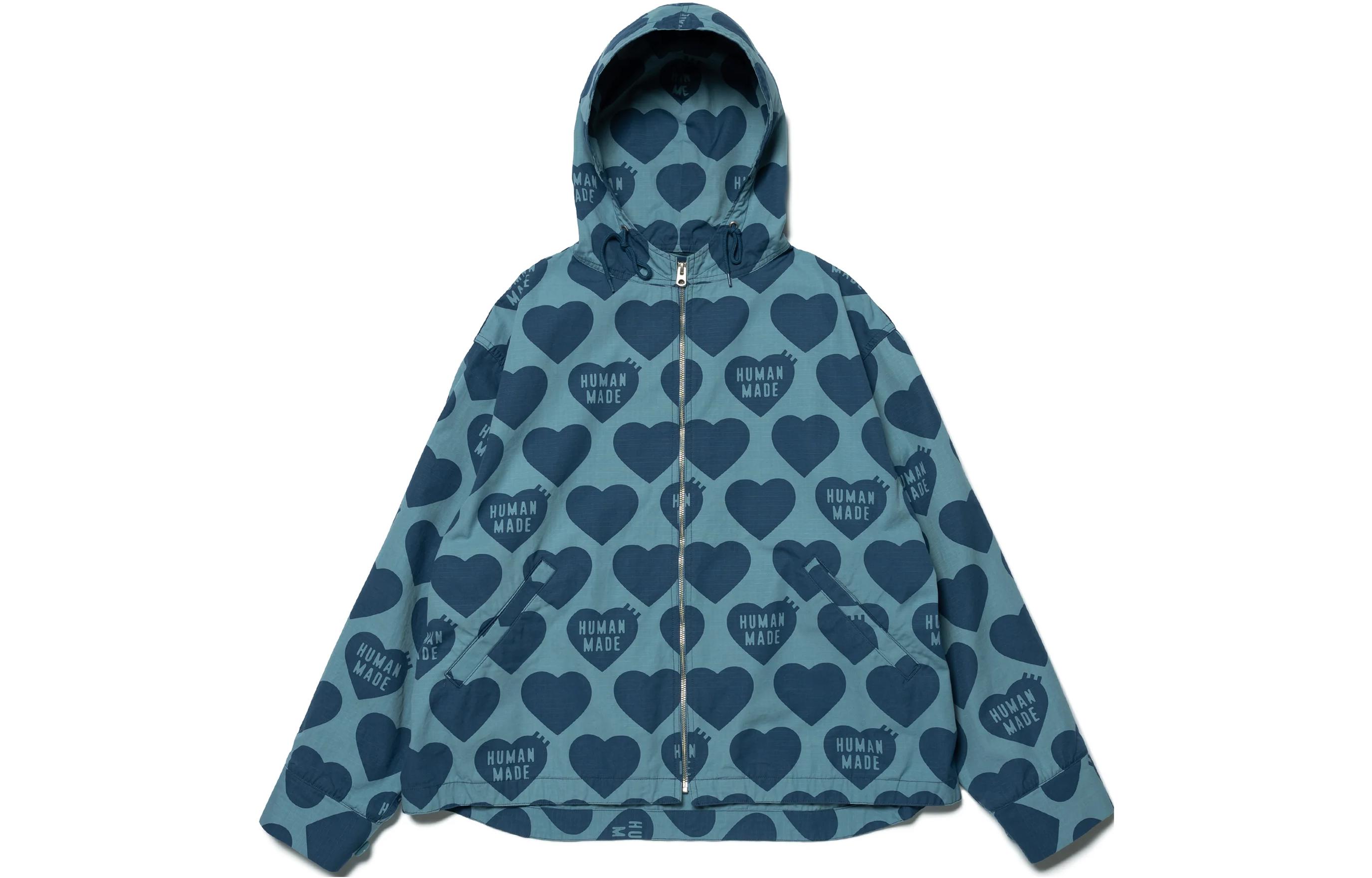 Куртка Human Made Heart All-Over Zip Jacket (белая)