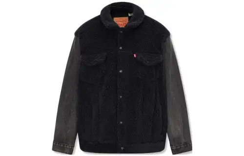 Levis Denim Jacket Men's Black Gray