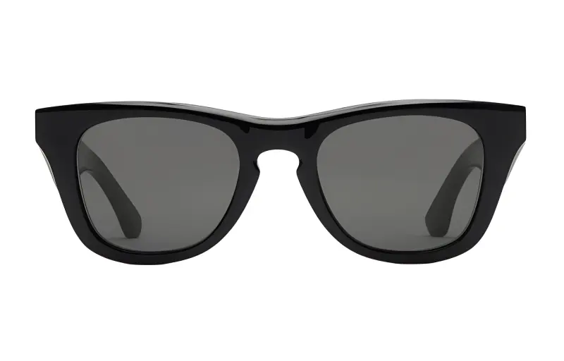 Burberry Acetate Irregular Shape Sunglasses Women's Black