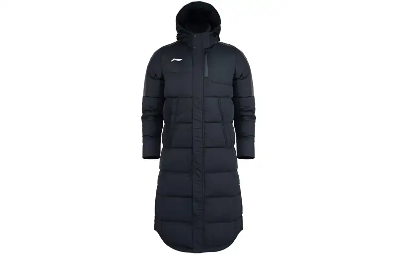 Li Ning Down Jackets Men's Black Hooded Moderate Other