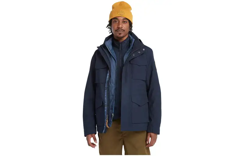 Timberland Waterproof And Windproof Windbreaker Jacket Men's Navy Blue