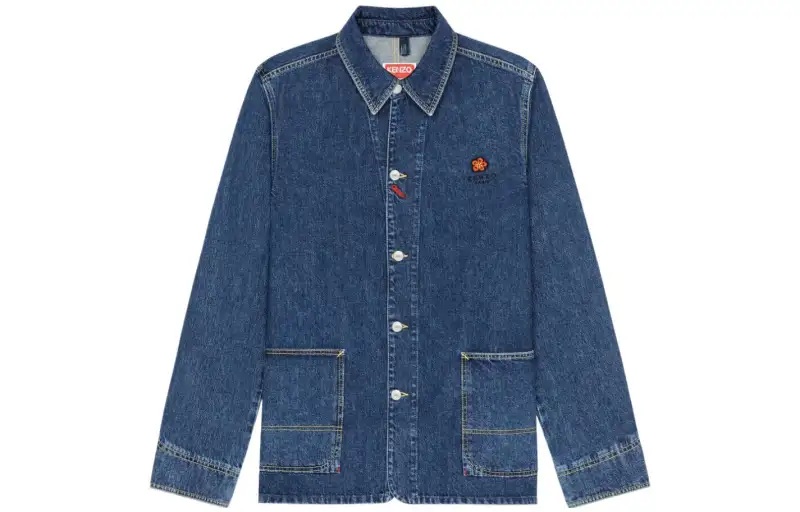 KENZO X Nigo Boke Flower Crest Denim Workwear Jacket