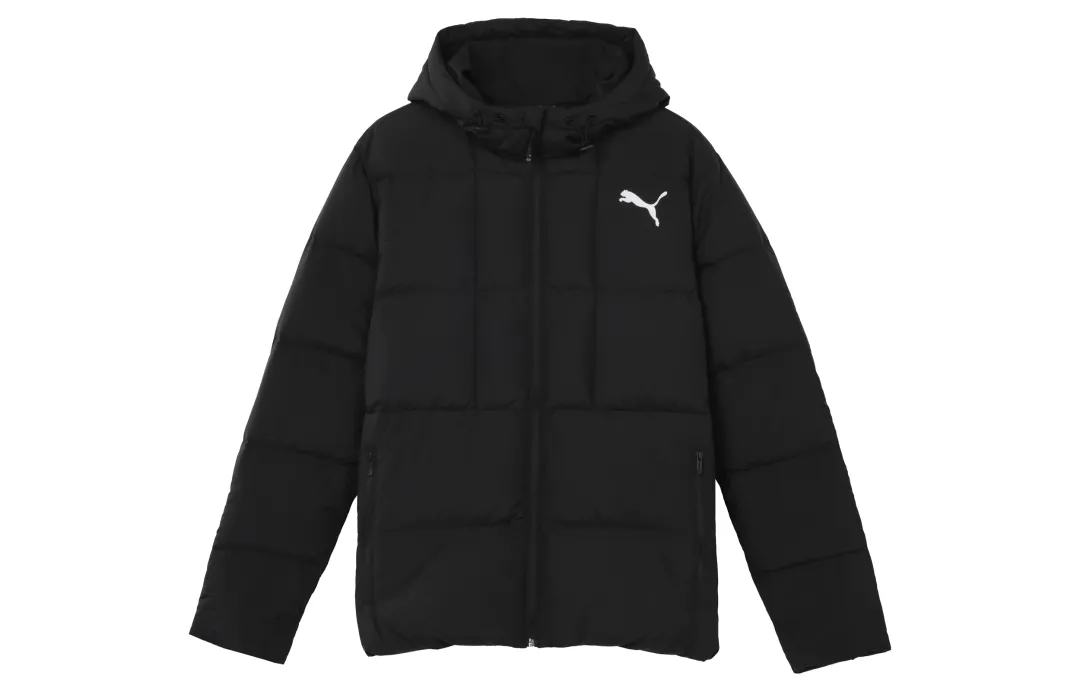 PUMA CLOUDSPUN Down Jackets Men's Black Hooded Moderate Other