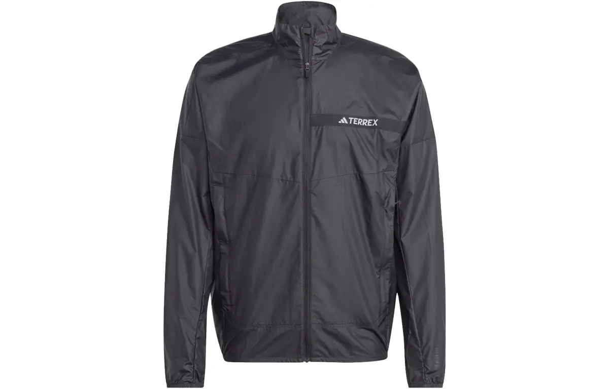 Adidas Jackets Men's Black Stand Collar Moderate Other