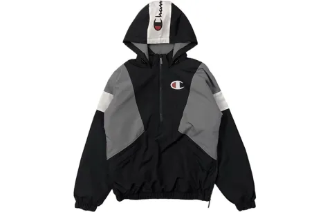Champion Puffer Jacket US Version Unisex Black Gray
