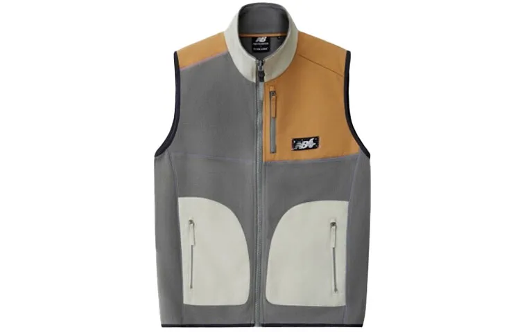 New Balance X TYAKASHA Vests Unisex Gray Stand Collar Moderate Workwear