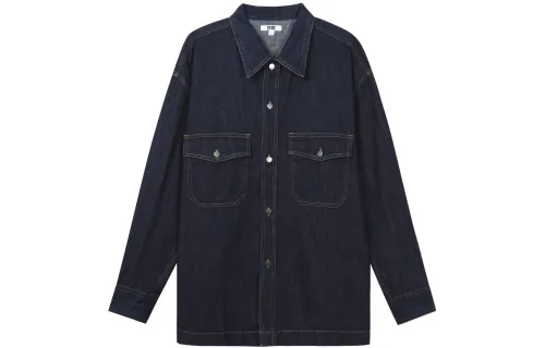 UNIQLO Denim Jacket Unisex Navy Blue
