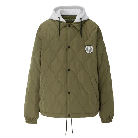 Onitsuka Tiger QUILTED Jackets & Coats Unisex Khaki