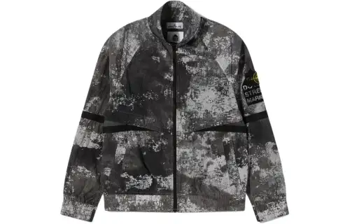 STONE ISLAND Compass badge Abstract print Jacket