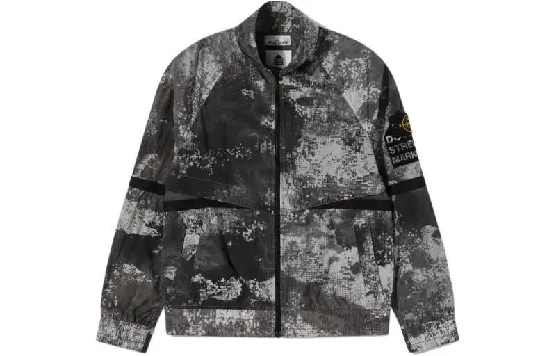 STONE ISLAND Compass badge Abstract print Jacket