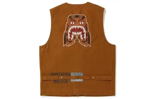 A BATHING APE Vest Unisex Brown