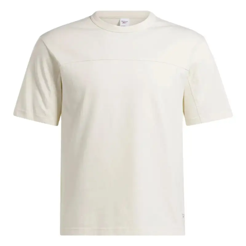 Reebok T Shirts Unisex White Crew Neck Moderate Straight Fit