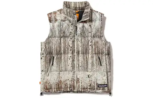 Timberland Vests Men's New England Forest Print Stand Collar Moderate Other