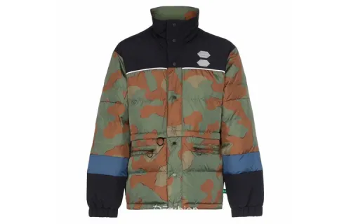 OFF WHITE Camo Down Fill Puffer Jacket