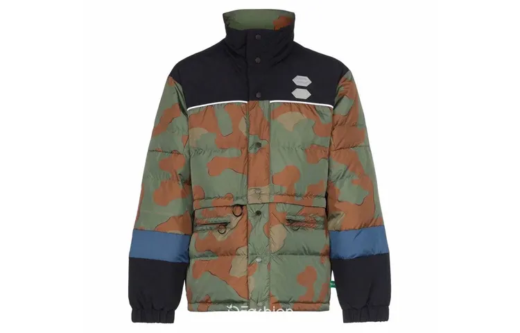 OFF WHITE Camo Down Fill Puffer Jacket