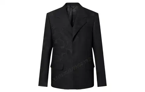 LOUIS VUITTON Lv Fall Series Business Suits Men's Black Suit Collar Moderate Business Suit