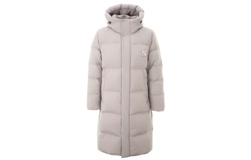 MLB New York Yankees Down Jackets Unisex Beige Hooded Moderate Other
