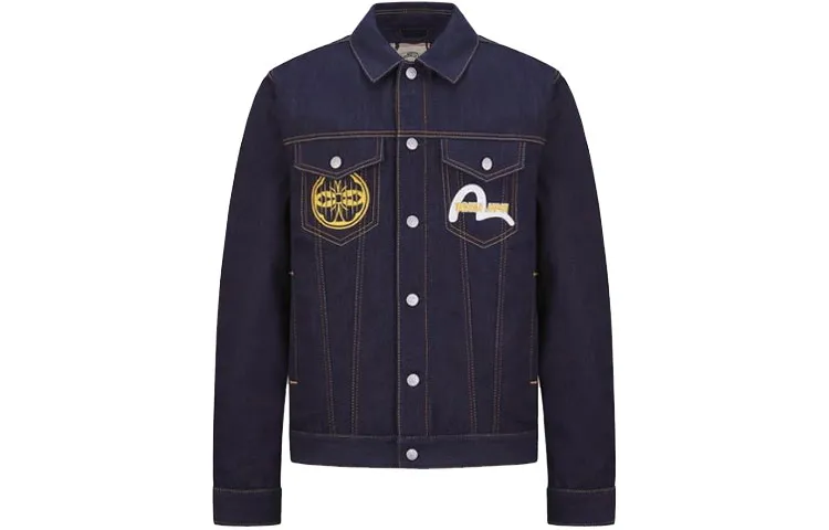 EVISU Denim Jacket Men's Dark Blue