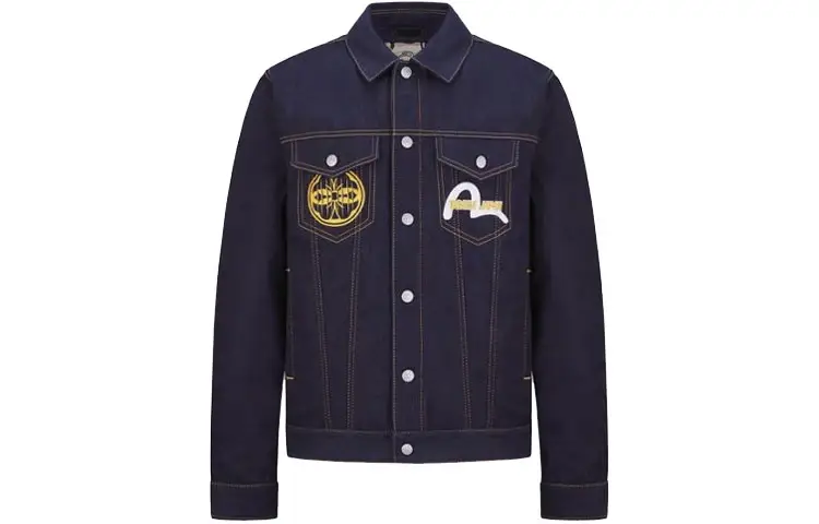 EVISU Denim Jacket Men's Dark Blue