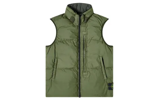 STONE ISLAND Vest Unisex Dark Green