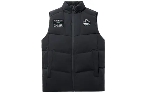 ANTA Variety Training Collection Down Vests Men's Black Stand Collar Moderate Other