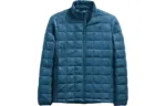 THE NORTH FACE Down Jackets Men's Blue Stand Collar Thin Quilted Down Jacket