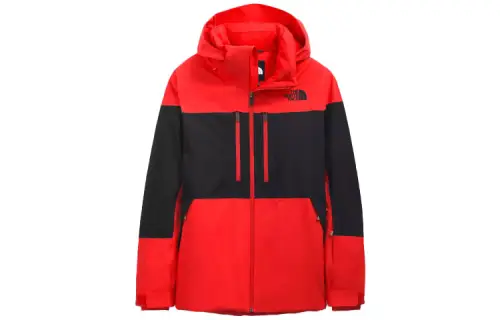 THE NORTH FACE Windbreaker Jackets Men's Red Hooded Moderate