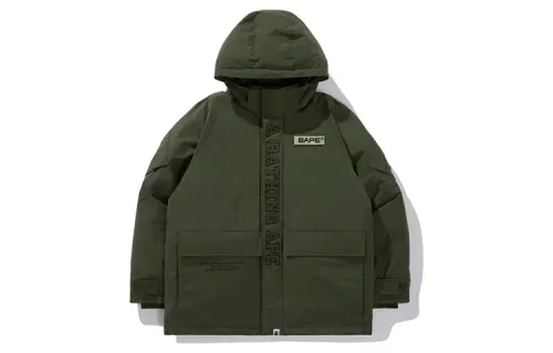 A BATHING APE Down Jacket Men's Olive