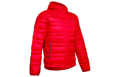 Under Armour Down Jackets Men's Red Hooded Moderate Other