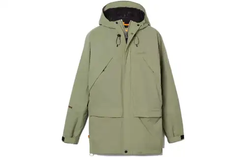 Timberland Windbreaker Jackets Men's Green Hooded Moderate