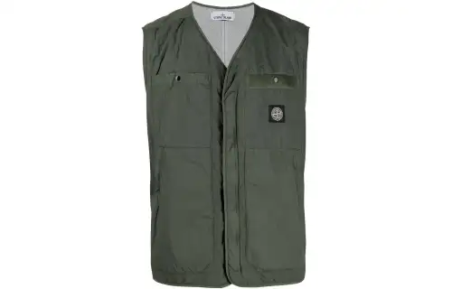 STONE ISLAND Vests Unisex Green Moderate