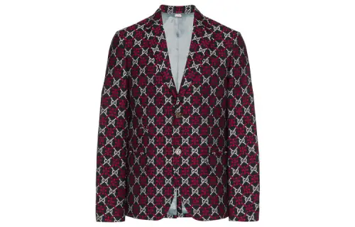 GUCCI Business Suit Coat Men's Red Gray