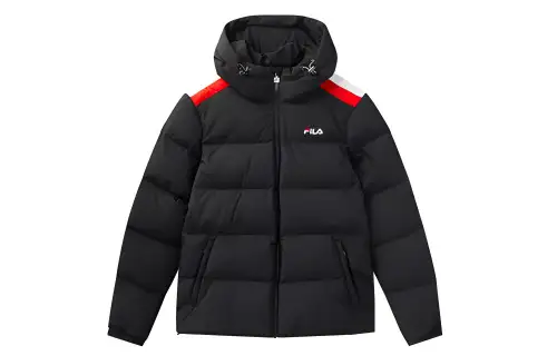 FILA Down Jackets Men's Legend Blue Hooded Moderate
