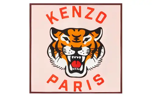 KENZO Lucky Tiger Silk Scarf