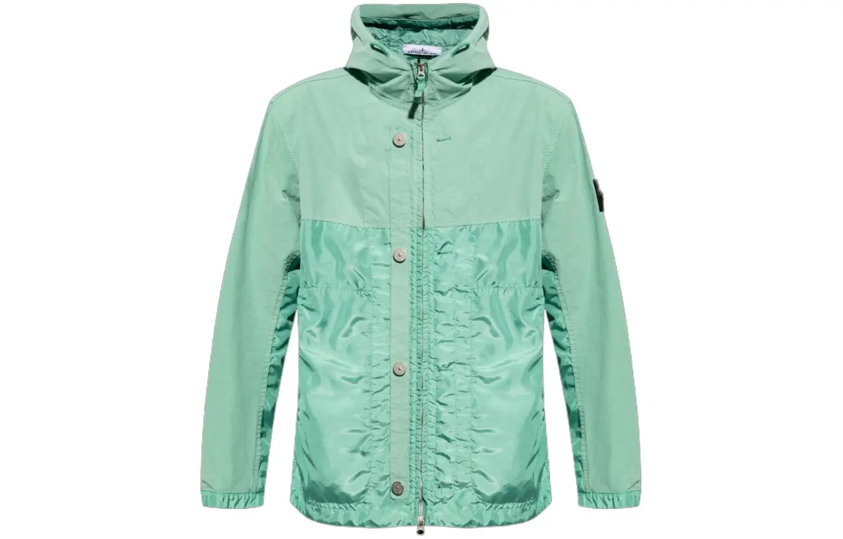 Stone Island Logo Patch Hooded Jacket