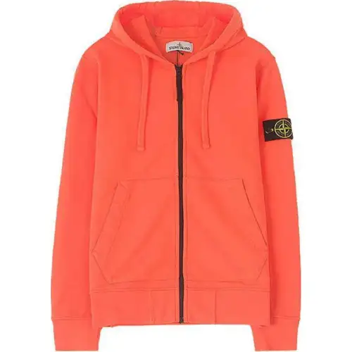 STONE ISLAND Junior Logo patch Zip up Hoodie