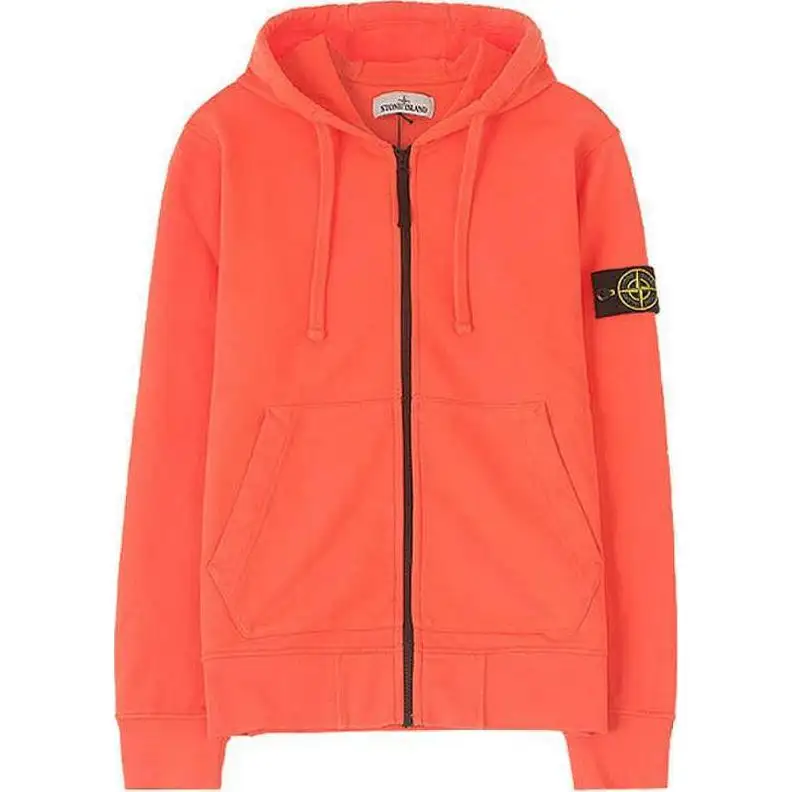 STONE ISLAND Junior Logo patch Zip up Hoodie