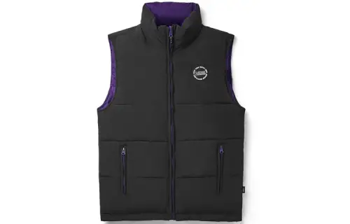 Vans Vests Unisex Black Stand Collar Thickened Other