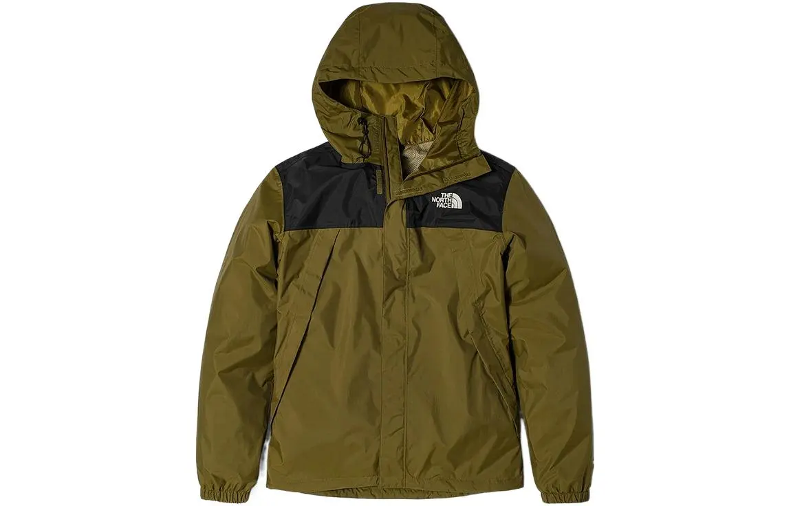 THE NORTH FACE Waterproof, Windproof, And Breathable Windbreaker Jacket Men's Green
