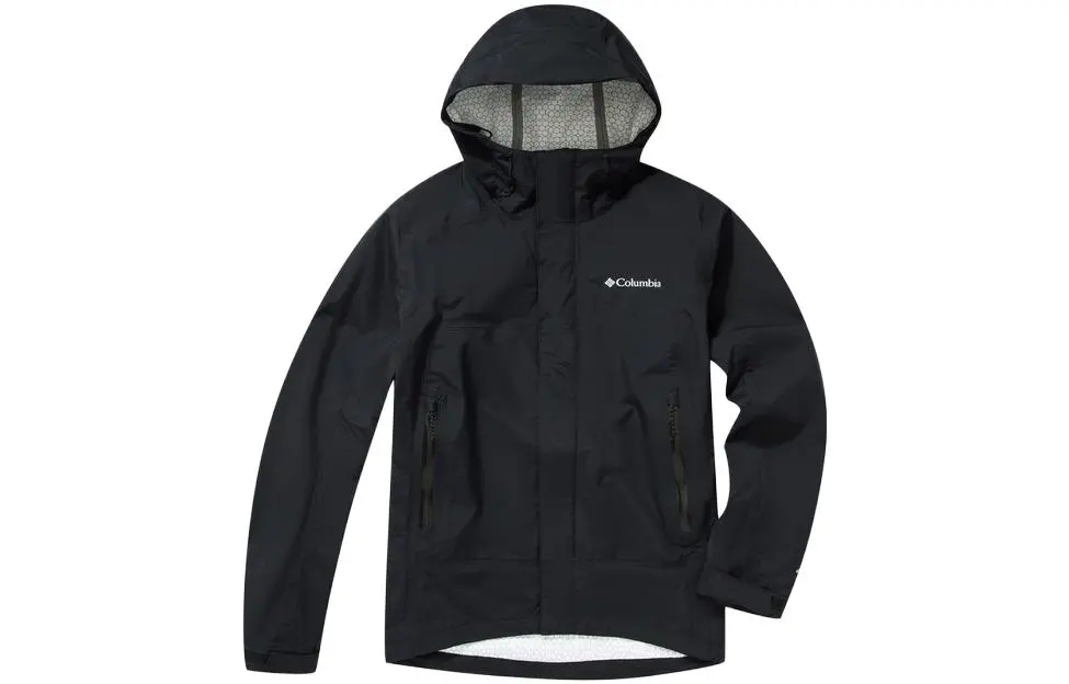 Columbia Outdoor Hiking Waterproof Windbreaker Jacket Men's Black