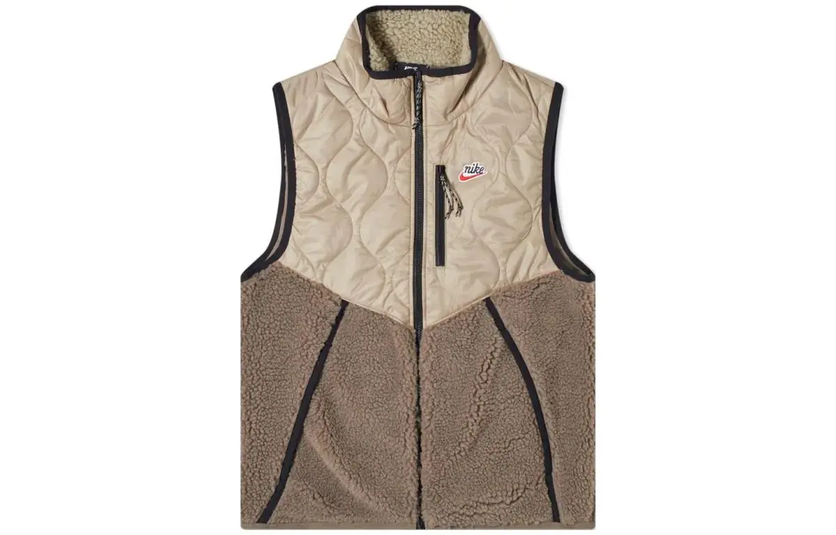 Nike Vests Men's Mysterious Stone Color Stand Collar Thickened Other