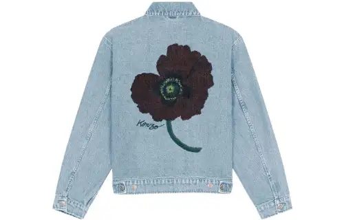 【Previous Season】floral-print trucker jacket