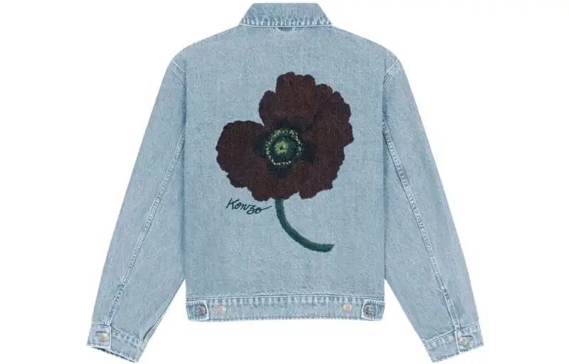 【Previous Season】floral-print trucker jacket